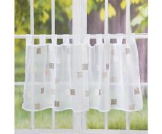 Elbersdrucke Coussin Gris foncé 45 x 45 cm, Polyester, Blanc/Marron, 48 x 140 cm