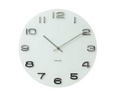 Karlsson KA4402 Vintage Horloge Rond Blanc