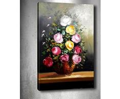 Bonamaison Peinture sur toile, multicolore, 50 x 70 cm - ConÃ§u et fabriquÃ© en Turquie