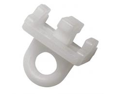 Gardinia ArrÃªt de Glisseur pour Rail de Rideaux en Aluminium 13 mm Blanc, abs, Non Applicable