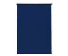 Beyond Drape Store Enrouleur occultant Thermique Bleu 110 x 150 cm sans perÃ§age Store Enrouleur occultant avec Cordon de Serrage latÃ©ral Blackout RevÃªtement argentÃ©