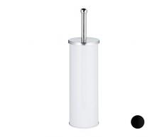 Relaxdays, Blanc, tÃªte Ã©changeable, Brosse Toilettes WC, Salle de Bain, Moderne, H x D: 38 x 9,5 cm, Plastique, mÃ©tal, 1 Ã©lÃ©ment