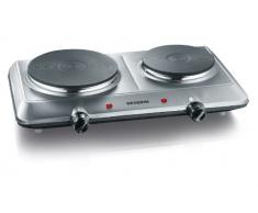 Severin DK1014 Réchaud à 2 plaques 2500 W en Acier Inoxydable