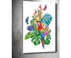 Bonamaison Peinture sur toile, multicolore, 70 x 100 cm - Conçu et fabriqué en Turquie