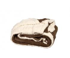 Comptoir du Linge MOU18COC Couverture Microfibre 180x220 cm Chocolat