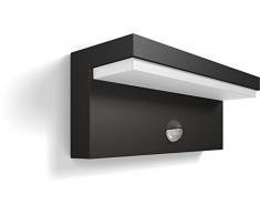 Philips luminaire extÃ©rieur LED applique avec dÃ©tection Bustan gris lumiÃ¨re lumiÃ¨re blanc froid