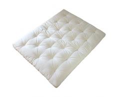 Europe & Nature, Matelas Futon avec Coco Coton Blanc 140 x 200 x 13 cm, ENCOCOSFUTON140200