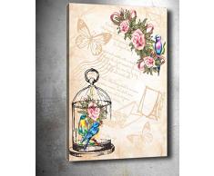 Bonamaison Peinture sur toile, multicolore, 30 x 40 cm - Conçu et fabriqué en Turquie