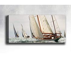 Bonamaison Peinture sur toile, multicolore, 30 x 90 cm - ConÃ§u et fabriquÃ© en Turquie