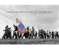 1art1 Liberté Poster - Selma March, from Every Mountainside (91 x 61 cm)