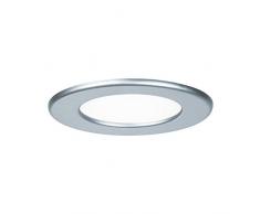 Paulmann 92070 Kit encastrÃ©s Quality Panneau LED, rond, 1x6W, 4000K, 230V, 115mm, Chrome mat/Plastique