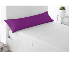 Miracle Home Taie doreiller douce et confortable, 50 % coton, 50 % polyester, aubergine, 90 cm