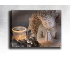 Bonamaison Peinture sur toile, multicolore, 50 x 70 cm - Conçu et fabriqué en Turquie