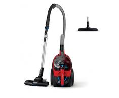 Philips FC9729/09 Aspirateur sans Sac PowerPro Expert, 650W, Capacité de Poussière 2L, Brosse parquet Intégrée, Rouge