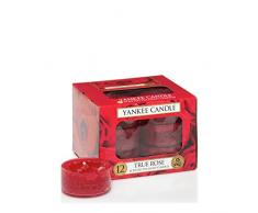 Yankee Candle Bougies Chauffe-Plat, Rose véritable, Lot de 12