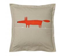 Scion living Mr Fox Taie CarrÃ©e, Coton, Mandarine, 65x65 cm