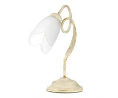 Onli Lampe de table double tour, couleur ivoire