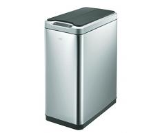 EKO Recycle Phantom Poubelle Métal Inox 27 x 46 x 65,5 cm 2X2 litres