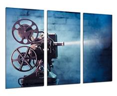 Tableau Moderne Photographique, Impression sur bois, Histoire CinÃ©ma Hollywood, Projecteur, 97 x 62 cm, ref. 26377