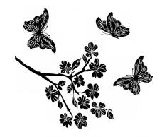 TATOUTEX 3613246629606 Sticker Mural, Bleu Foncé, L 90cm x H 81cm