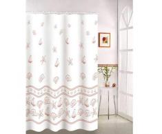 MSV 140113 Rideau de Douche Polyester + Plastique 180 x 200 x 0,1 cm - 12 anneaux inclus