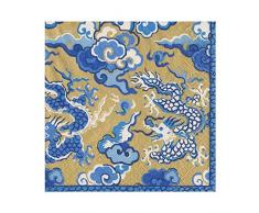 Caspari 15021L Lot de 20 serviettes de table en papier soie DorÃ©