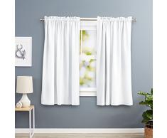 AmazonBasics Rideau doccultation Calorifuge, Blanc, 168 x 183 cm