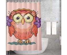 Bonamaison Rideau de Douche en Polyester Multicolore 155 x 220 cm