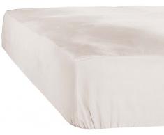 De Witte Lietaer Case Drap Housse Jersey, Coton, Ivory, 140x200x30 cm