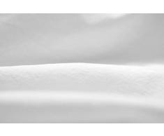 L1NK STUDIO Drap Plat uni pour lit 200 cm (290X280cm) 100% Coton (Percale 200 Fils) Blanco ÃPTICO