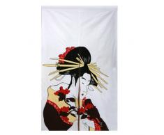 lachineuse NOREN Japonais Geisha - Rideau de Décoration