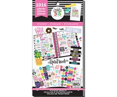 Me & My Big Ideas Happy Planner Autocollants en Vinyle, pour Organiseur/Agenda dÃ©tudiant, Multicolore, 23,11Â x 12,06Â x 0,94Â cm (franÃ§ais Non Garanti)