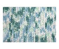 Spirella Badteppich Kito, 60X90 cm Tapis de Bain, Bleu océan, 80 x 150 cm