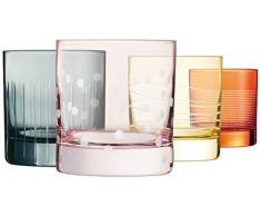 ECLAT L7604 Coffret de 4 verres Ã eau 36 cl - ILLUMINATION COLORS - LUMINARC Cristallin, Multicolore