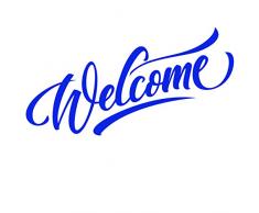 Welcome Sticker Mural repositionnable avec Inscription en Allemand Willkommen Bleu 60 x 21 cm