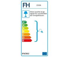 Honsel 23106 Plafonnier, MÃ©tal, E27, 46 W, Bleu/Blanc/Rouge, 45 x 45 x 20 cm