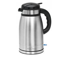 PROFI COOK PC-WKS 1148 T - Bouilloire Isotherme - 2 en 1 en acier inoxydable - CapacitÃ© de 1,5 litres - 1630 Watts - Sans cable - Base rotative 360 ÃÂ° - Couleur Argent