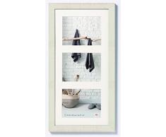 Walther, Home, Cadre Multivue Bois Pour 3 Photos, HO352W, 32.2 x 62.2 cm, Blanc