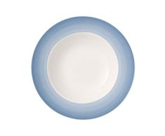 Villeroy & Boch Colourful Life Winter Sky Assiette creuse, 25 cm, Porcelaine Premium, Blanc/Bleu