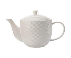 Maxwell & Williams White Basics ThÃ©iÃ¨re 4 tasses en porcelaine Blanc 800 ml