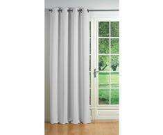douceur dintÃ©rieur rideau a oeillets carres 140x260 cm occultant cocoon neige
