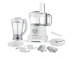 Arthur Martin AMP112 Robot Multifonction 1000W + Bol+blinder + 4 Lames, Plastique, 1.5 liters, Blanc