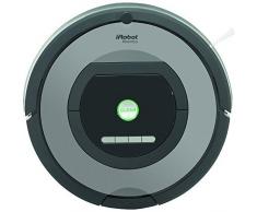 iRobot Roomba 772 Aspirateur Robot, systÃ¨me de nettoyage puissant avec Dirt Detect, aspire tapis, moquettes et sols durs, idÃ©al pour les poils danimaux, nettoyage sur programmation, argent