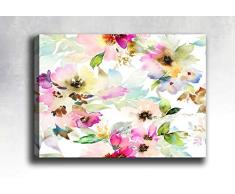 Bonamaison Peinture sur toile, multicolore, 70 x 100 cm - Conçu et fabriqué en Turquie