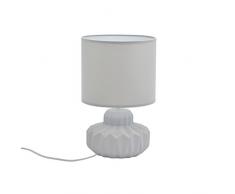 ZONS Lampe À Poser Céramique Mat 4 Couleurs D21xH33,5cm Gris