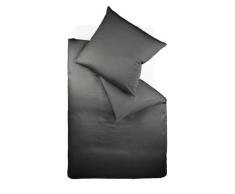 fleuresse Housse de couette 200x200 cm Coton Couleur graphite