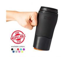 Mighty Mug 1900 Tasse de Voyage, Plastique, Noir, 7 cm