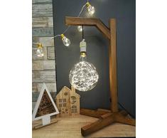 Girard Sudron 16024-LED Ampoule Globe G200 Filament Fil Cuivre E27 ES Culot Edison LED Blanc Chaud 1,5 W