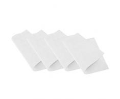 Venilia Set de table tressé TRIANGLE WHITE, 45 x 30 cm, 4 pcs, antidérapant résiste à la chaleur et fait, Vinyle, 59007