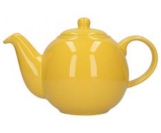 Théière London Pottery Globe avec passoire, Céramique, jaune, 6 Cup (1.2 Litre)